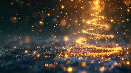 Naklejka premium Sparkling Christmas Tree