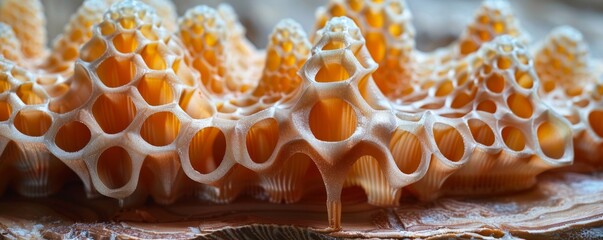 Intricate 3D Printed Sugar Sculpture Showcasing Delicate Food Innovation