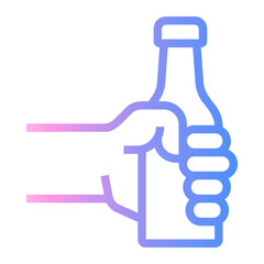 beer Line Gradient Icon
