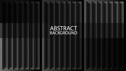 Obraz premium Black abstract background with metal sheet vertical lines stripes. Grunge texture.