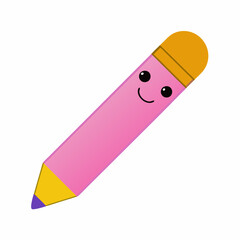 Pencil isolated on white,  pencil vector illustration,  pencil vector art,  pencil silhouette,  educetion vector icon,  pencil cartoon line art, eps