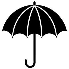 Umbrella isolated on white,  umbrella vector illustration,  umbrella vector art,  umbrella silhouette,  umbrella vector icon,  umbrella cartoon line art, eps