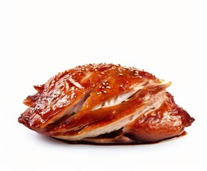 piece chicken with sesame and sesame on it