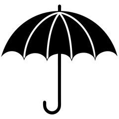 Umbrella isolated on white,  umbrella vector illustration,  umbrella vector art,  umbrella silhouette,  umbrella vector icon,  umbrella cartoon line art, eps