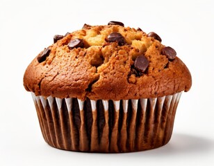 muffin with chocolate chips on top