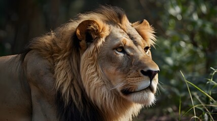 Obraz premium Male Lion in Savannah 