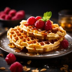 plate was with rass and syrup