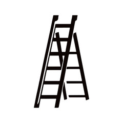 Minimalist Ladder Silhouette Vector Design