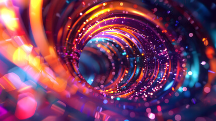 A colorful spiral with a rainbow of colors. The spiral is very large and has a lot of detail. 