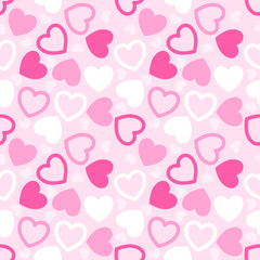 seamless pattern with hearts