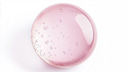 Obraz premium Pink water droplets