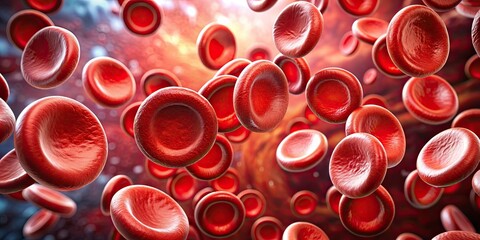 of human blood cells with abstract background for Deep-Vein Thrombosis Awareness Month , deep vein thrombosis, blood cells