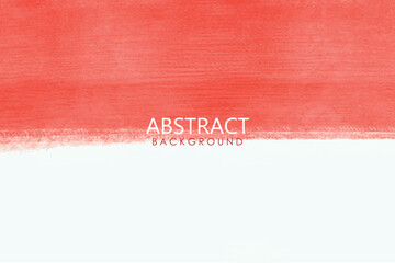 Brush painted red and white abstract background Indonesia flag. Hand drawn style illustration with grunge effect and watercolor. grunge texture. Vector illustration.