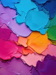 Mesmerizing abstract artwork featuring a dynamic composition of fluid amorphous shapes with vibrant color transitions creating a lively and energetic visual experience