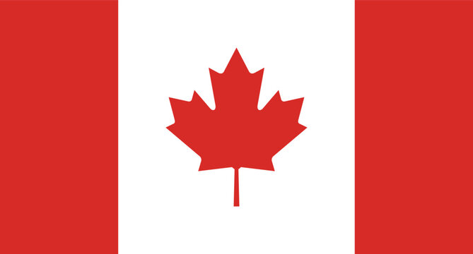 Canada Flag vector design and illustration , National Flag of Canada 