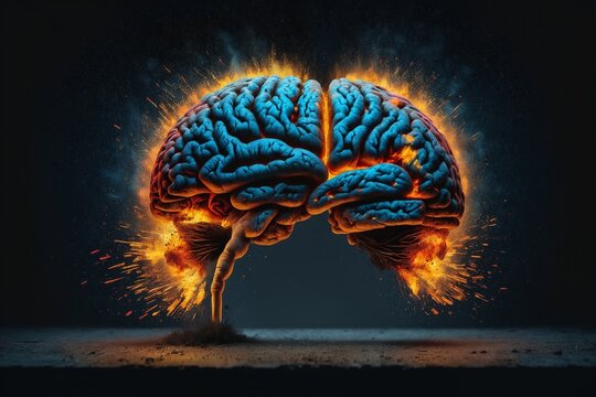 Exploding Brain on Fire