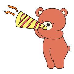 baby bear different pose. baby bear sleep on clous, bear cooking cakes, bear on blank banner, bear eaten soup, bear happy picnic, 