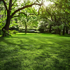 Fototapeta premium Nature product backdrop green backyard 