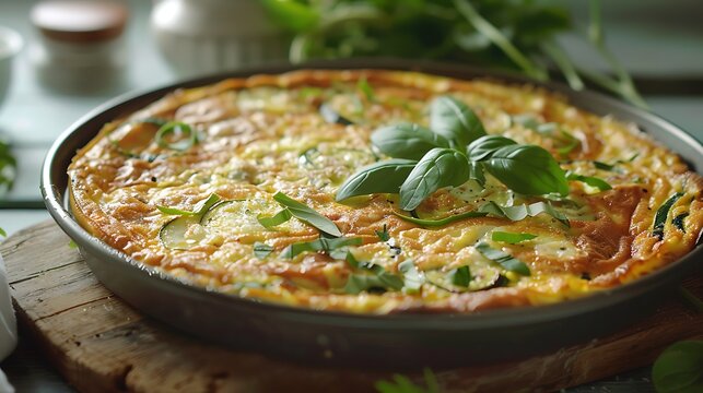 Zucchini and Cheese frittata recipe