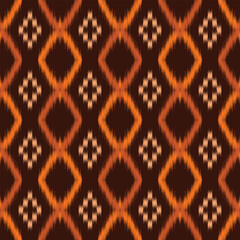 seamless pattern design in ikat style for fabric printing