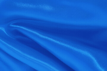Blue pastel color fabric texture for background and design, beautiful pattern of silk or linen.