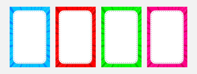 Set of colorful banners with space for your text. Vector illustration.