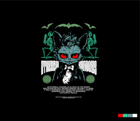 Illustration vector graphic of lettering, perfect for t-shirts design, clothing, hoodies, etc.