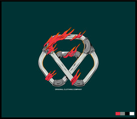 Illustration vector graphic of lettering, perfect for t-shirts design, clothing, hoodies, etc.