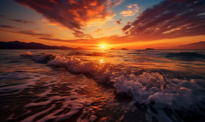 Naklejka premium sunset