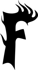 Tribal hardcore alphabet