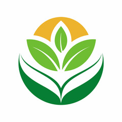 Creative seed logo design growth and transformation vector art Illustration
