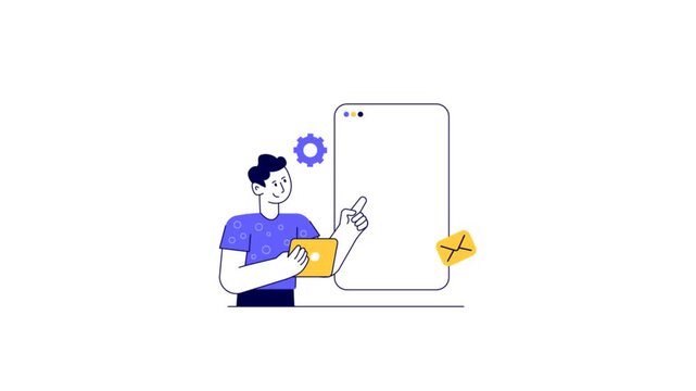 User Id Animated Illustration