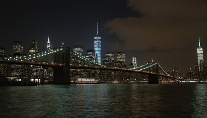 A night view of the Manhattan skyline from across the Hudson River 15