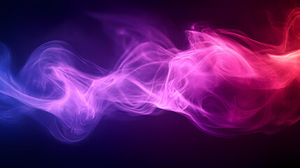 Fototapeta premium A vibrant swirl of purple and pink smoke creating an abstract visual effect.