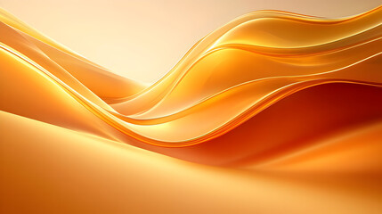 A smooth, flowing design with warm orange tones, evoking a sense of warmth and tranquility.