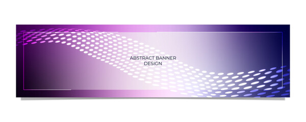 Fototapeta premium BANNER 21 WITH PURPLE GRADIENT TECH THEMES