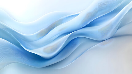 Obraz premium Soft blue waves create a serene and calming abstract background.