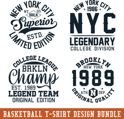 Basketball t-shirt design bundle