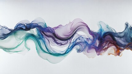 Obraz premium generative ai, A delicate and flowing abstract composition, where soft waves of color intertwine, creating a sense of movement and harmony in a minimalist design