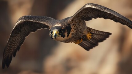 Peregrine Falcon in Flight