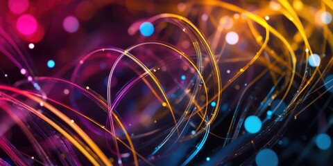 Close up colorful lights