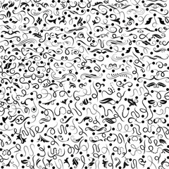 Collection of simple geometric seamless ornamental vector leaf's patterns and swatches. White and grey geometric oriental backgrounds.