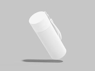 White Blank Tumbler Water Mockup 3D