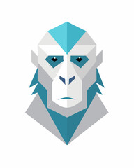 Gorilla heads design illustrations of geometric vector art Illustration 
