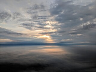 sunset over a cloud bank