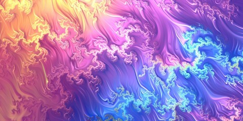 Fototapeta premium Psychedelic Dreams. Abstract and vibrant background.