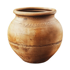 PNG Clay pot on white background