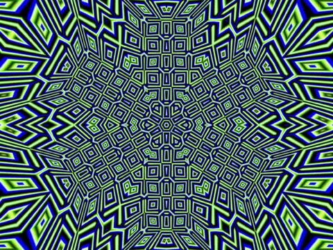 Abstract kaleidoscope patterns,. 4K Motion graphics background. Unique kaleidoscopic Animation. Beautiful bright ornament. seamless