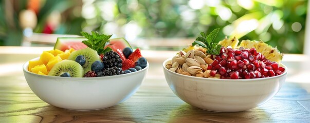 Healthy and Delicious Fruit Salad with Nuts