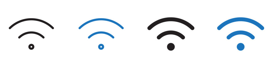 Wifi icon flat and simple set design
